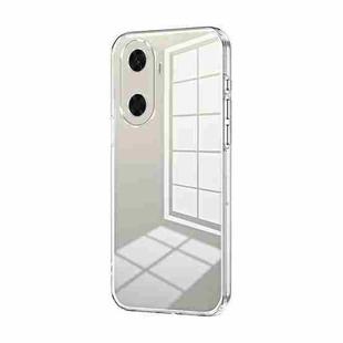 For Huawei Enjoy 60 Transparent Plating Fine Hole Phone Case(Transparent)