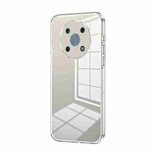 For Huawei nova Y90 / Enjoy 50 Pro Transparent Plating Fine Hole Phone Case(Transparent)