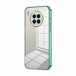 For Huawei nova 8i / Honor 50 Lite Transparent Plating Fine Hole Phone Case(Green)