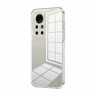 For Huawei nova 8 Pro Transparent Plating Fine Hole Phone Case(Transparent)