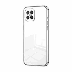 For Huawei nova 8 SE / Honor Play 5 5G Transparent Plating Fine Hole Phone Case(Silver)