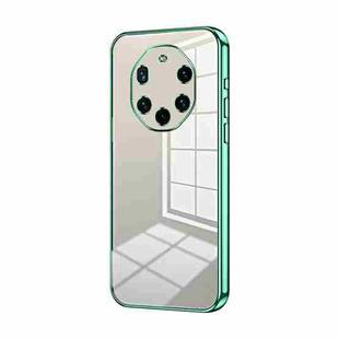 For Huawei Mate 40 RS  Transparent Plating Fine Hole Phone Case(Green)