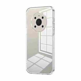 For Huawei Mate 40 Transparent Plating Fine Hole Phone Case(Transparent)