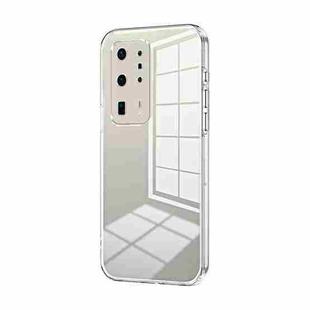 For Huawei P40 Pro+ Transparent Plating Fine Hole Phone Case(Transparent)