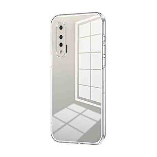 For Huawei nova 6 Transparent Plating Fine Hole Phone Case(Transparent)