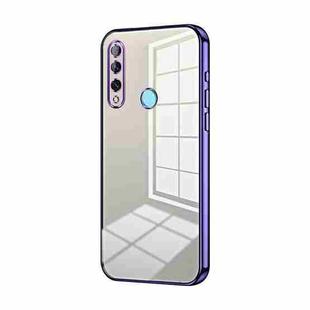 For Huawei Enjoy 10 Plus / P Smart Z Transparent Plating Fine Hole Phone Case(Purple)