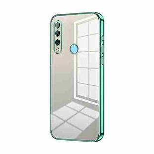 For Huawei Enjoy 10 Plus / P Smart Z Transparent Plating Fine Hole Phone Case(Green)