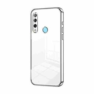 For Huawei Enjoy 10 Plus / P Smart Z Transparent Plating Fine Hole Phone Case(Silver)