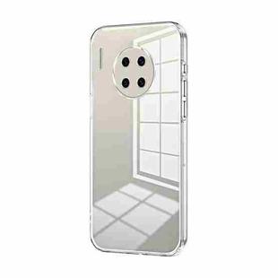 For Huawei Mate 30 Pro Transparent Plating Fine Hole Phone Case(Transparent)