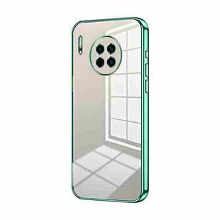 For Huawei Mate 30 Transparent Plating Fine Hole Phone Case(Green)