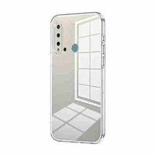 For Huawei nova 5i / P20 lite 2019 Transparent Plating Fine Hole Phone Case(Transparent)