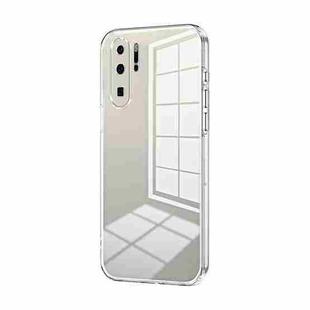 For Huawei P30 Pro Transparent Plating Fine Hole Phone Case(Transparent)