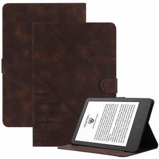 For Amazon Kindle 11th 2022 6 inch YX Small Butterfly Embossed Leather Tablet Case(Coffee)