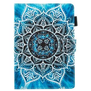 For Amazon Kindle Fire HD 8 (2020) Flat Texture Flat Leather Case with Card Slot & Wallet & Holder & Sleep / Wake-up Function(Undersea Mandala)
