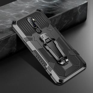 For OPPO A9 (2020) Machine Armor Warrior Shockproof PC + TPU Protective Case(Black)