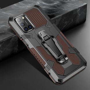 For OPPO A72 Machine Armor Warrior Shockproof PC + TPU Protective Case(Coffee)