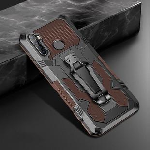For OPPO Realme 5 Machine Armor Warrior Shockproof PC + TPU Protective Case(Coffee)