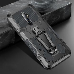 For OPPO Reno2 F Machine Armor Warrior Shockproof PC + TPU Protective Case(Gray)