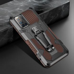 For Vivo V19 Machine Armor Warrior Shockproof PC + TPU Protective Case(Coffee)