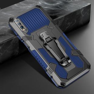 For Huawei Honor 9X Pro Machine Armor Warrior Shockproof PC + TPU Protective Case(Blue)