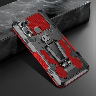 For Motorola Moto G8 Machine Armor Warrior Shockproof PC + TPU Protective Case(Red)