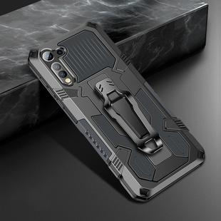 For Motorola Moto G8 Machine Armor Warrior Shockproof PC + TPU Protective Case(Gray)