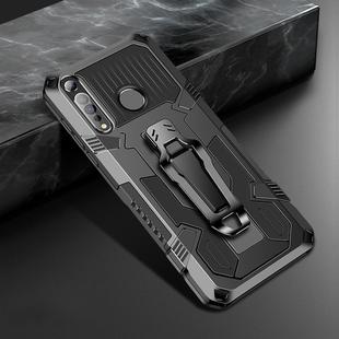 For Motorola Moto G8 Plus Machine Armor Warrior Shockproof PC + TPU Protective Case(Black)