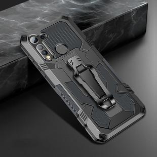 For Motorola Moto G8 Power Machine Armor Warrior Shockproof PC + TPU Protective Case(Gray)