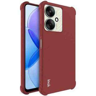 For Xiaomi Redmi 13C 5G/13R 5G imak Shockproof Airbag TPU Phone Case(Matte Red)