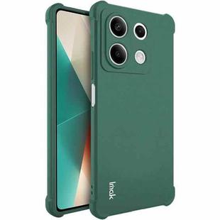 For Xiaomi Redmi Note 13 5G imak Shockproof Airbag TPU Phone Case(Matte Green)