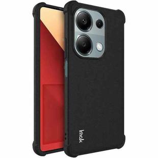 For Xiaomi Poco M6 Pro/Redmi Note13 Pro 4G Global imak Shockproof Airbag TPU Phone Case(Matte Black)