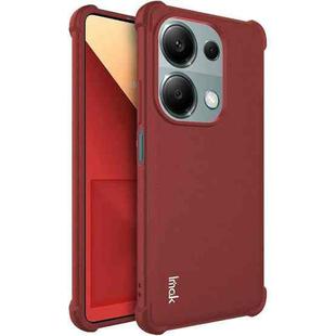 For Xiaomi Poco M6 Pro/Redmi Note13 Pro 4G Global imak Shockproof Airbag TPU Phone Case(Matte Red)