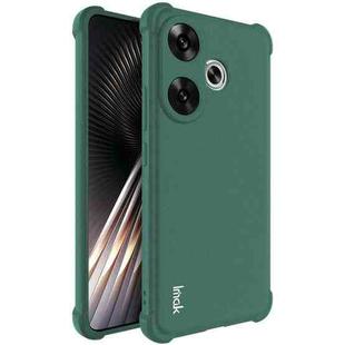 For Xiaomi Redmi Turbo3 5G imak Shockproof Airbag TPU Phone Case(Matte Green)