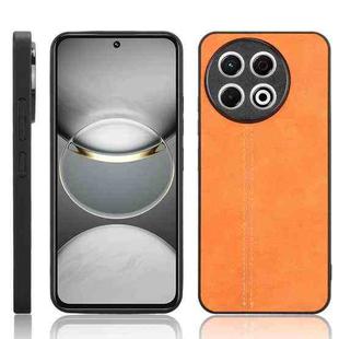 For Tecno Spark 30 Pro 4G Cow Pattern Sewing Back Cover Phone Case(Orange)