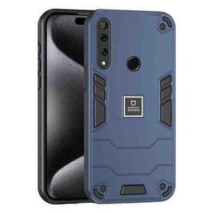 For Huawei Y9 Prime 2019 2 in 1 Shockproof Phone Case(Blue)