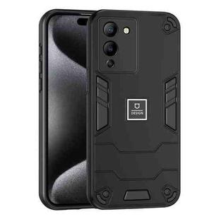 For Infinix Note 12 G96 2 in 1 Shockproof Phone Case(Black)