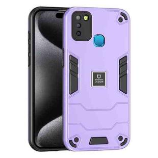 For Infinix Smart 5 2 in 1 Shockproof Phone Case(Purple)