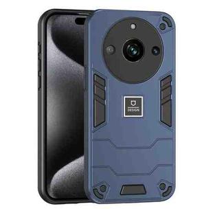 For Realme Narzo 60 Pro 2 in 1 Shockproof Phone Case(Blue)