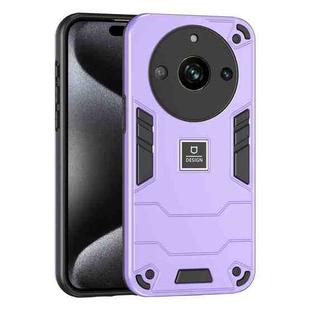 For Realme Narzo 60 Pro 2 in 1 Shockproof Phone Case(Purple)