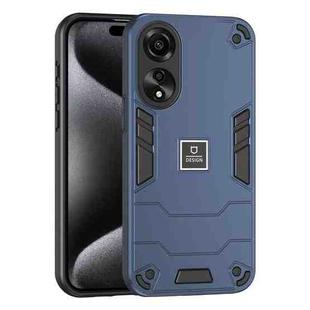 For OPPO A78 4G 2 in 1 Shockproof Phone Case(Blue)