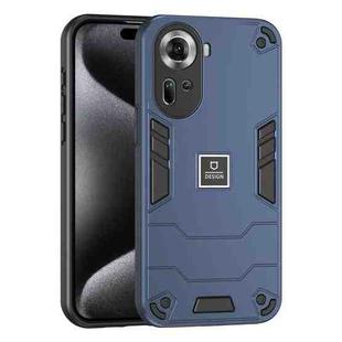 For OPPO Reno11 Global 2 in 1 Shockproof Phone Case(Blue)