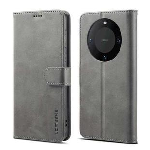 For Huawei Mate 60 Pro / 60 Pro+ LC.IMEEKE Calf Texture Leather Phone Case(Grey)