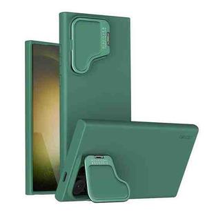For Samsung Galaxy S24 Ultra 5G NILLKIN CamShield Prop Liquid Silicone Phone Case(Green)
