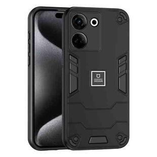 For Tecno Camon 20 Pro 4G 2 in 1 Shockproof Phone Case(Black)