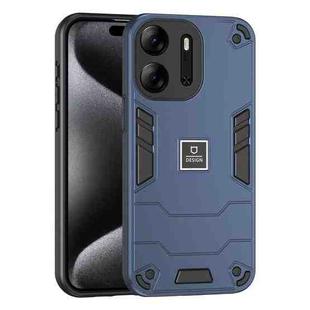 For Tecno Pop 7 Pro 2 in 1 Shockproof Phone Case(Blue)