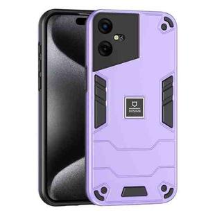 For Tecno Pova Neo 3 2 in 1 Shockproof Phone Case(Purple)