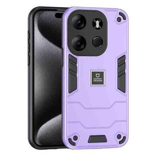 For Tecno Spark Go 2023 2 in 1 Shockproof Phone Case(Purple)