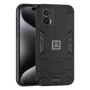 For Motorola Edge 30 Neo 2 in 1 Shockproof Phone Case(Black)