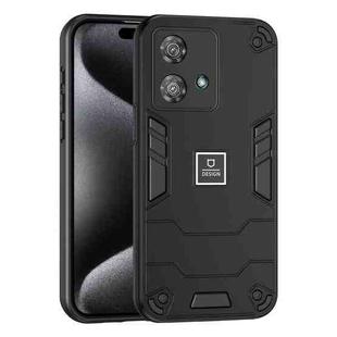 For Motorola Edge 40 Neo 2 in 1 Shockproof Phone Case(Black)