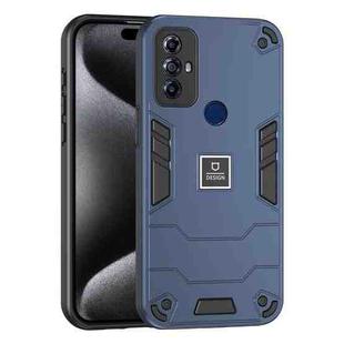 For Motorola Moto G Play 2023 2 in 1 Shockproof Phone Case(Blue)
